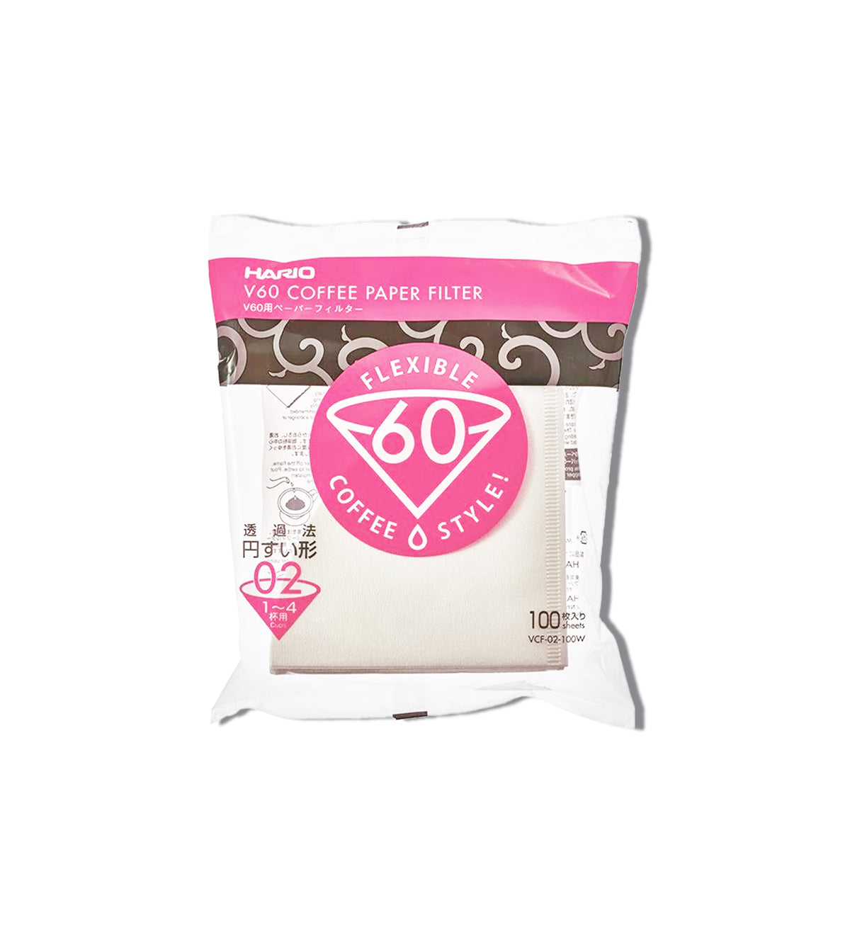 Hario V60 Dripper Size 02 Filters 100 Pack